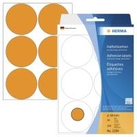 Selbstklebende Mehrzweckpapieretiketten - Luminous Orange - 50 mm rund 144 Rolle(n) (24 Bogen x 6) (2284) Selbstklebende Mehrzweckpapieretiketten - Luminous Orange - 50 mm rund 144 Rolle(n) (24 Bogen x 6) (2284)
