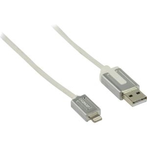 Bandridge Profigold - Lightning-Kabel - USB (M) bis Lightning (M) - 1 m - weiß - für Apple iPad/iPhone/iPod (Lightning) (PROM104)