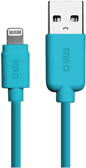 SBS TECABLEUSBIP5A 1m USB A Lightning Blau Handykabel (TECABLEUSBIP5A)