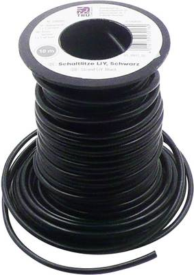TRU COMPONENTS 1566842 Litze LiY 1 x 1.50 mm² Schwarz 10 m (1566842)