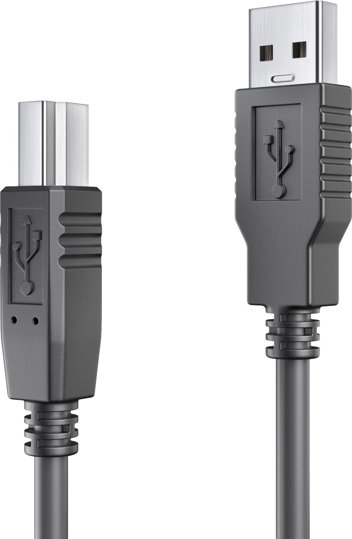 PureLink - USB-Kabel - USB Typ A (M) bis USB Type B (M) - USB 3.1 Gen1 - 10 m - rund - Schwarz