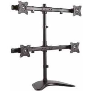 HAGOR M Table Mount FS Quad - Aufstellung für 4 LCD-Anzeigen - Schwarz - Bildschirmgröße: 33-68,6 cm (13-27) - Tischmontage (7422)