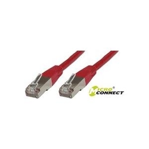 MicroConnect - Netzwerkkabel - RJ-45 (M) bis RJ-45 (M) - 50 cm - STP - CAT 5e - verseilt - Rot