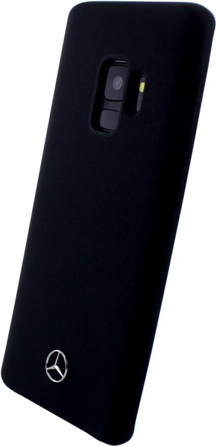Mercedes Benz - Silicone Fiber - Silikon Cover - Samsung G960F Galaxy S9 - Schwarz (MEHCS9SILBK)