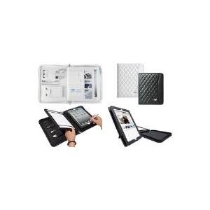 WEDO iPad Organizer Amiga, A5, Kunstleder, weiß Speppdesign, Halter für Tablet-PC bis 243 mm (9.7), für (58 3910)