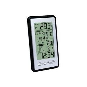 Technoline WS 9632 - AA/AAA - Silber - 83 x 25 x 150 mm - 37 x 13,5 x 88 mm (WS 9632 SW)