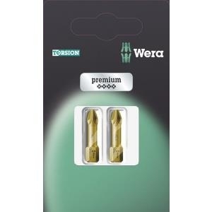 Wera Kreuzschlitz-Bit PZ 1, PZ 2, PZ 3 855/1 TH SB SiS Werkzeugstahl extra hart D 6.3 3 St. (05073373001)