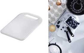 GastroMax Schneidebrett, 450 x 285 mm, transparent Material: PE-LD, mit Tragegriff - 1 Stück (13491)