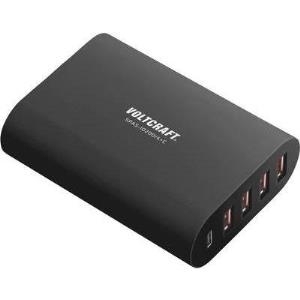 VOLTCRAFT USB-Ladegerät Steckdose SPAS-10200/4+C Ausgangsstrom (max.) 10200 mA 5 x USB, USB-C Buchse Auto-Detect (SPAS-10200/4+C)