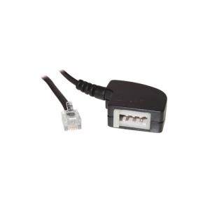 Telefon-Adapter F Buchse / 6p4c Stecker Länge: 20cm, Good Connections® (T1A-W64) Telefon-Adapter F Buchse / 6p4c Stecker Länge: 20cm, Good Connections® (T1A-W64)