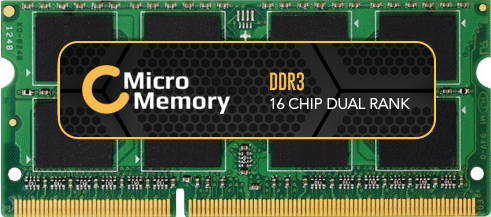 Coreparts MicroMemory - DDR3 - 4 GB - SO DIMM 204-PIN - 1600 MHz / PC3-12800 - ungepuffert - non-ECC (03A02-00020400-MM)