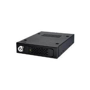 ICY BOX Festplattenwechselrahmen MB991IK-B, 6,40cm (2.5), SAS - SATA, High Quality, schwarz Aluminium-Wechselrahmen für 6,40cm (2.5) Festplatten mit SAS oder SATA Anschluss an SAS oder SATA Controller, zum Einbau im 8,90cm (3.5) Schacht (MB991IK-B)