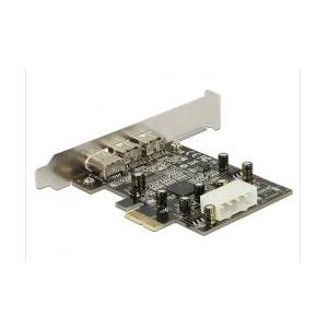 1 x FireWire intern DeLock FireWire Karte 2+1 Controller PCI 2 x FireWire extern