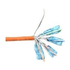 InLine - Bulkkabel - 50,0m - SSTP, PiMF - CAT 6 - halogenfrei, robust - orange (70550)