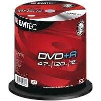 EMTEC DVD+R - 100 x DVD+R - 4,7GB 16x - 120 Min. - Spindel - Speichermedium (EKOVPR4710016CB)