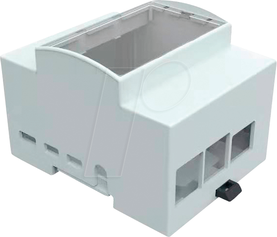 RASPBERRY PI4B DIN RAIL HOUSING - GRAY PLASTIC