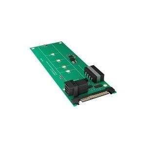 RaidSonic ICY BOX IB-M2B02 - Schnittstellenadapter - M.2 (M.2) - M.2 Card - SAS 12Gb/s, U.2 - grün