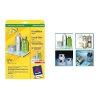 Avery - Permanent selbstklebende Polyesteretiketten, glänzend - Crystal Clear - 40 mm rund - 600 Etikett(en) (25 Bogen x 24) (L7780-25)