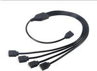 Akasa AK-CBLD04-50BK accessori di raffreddamento hardware Nero (Akasa 0.5m RGB LED Splitter & Extension Cable)