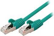 Valueline - Netzwerkkabel - RJ-45 (M) bis RJ-45 (M) - 5 m - SF/UTP - CAT 5e - geformt, rund, ohne Haken - grün (VLCP85121G50)