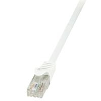 LogiLink Patchkabel EconLine, Kat. 6, U/UTP, 10,0 m, weiß ungeschirmt, 4 x 2 AWG 24/7, Belegung: 1:1, CCA Ader, - 1 Stück (CP2091U)