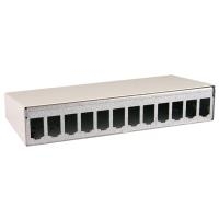 BTR E-DAT modul - Gehäuse mit modularen Einsätzen - Pure White, RAL 9010 - 12 Ports (130861-1202-E)