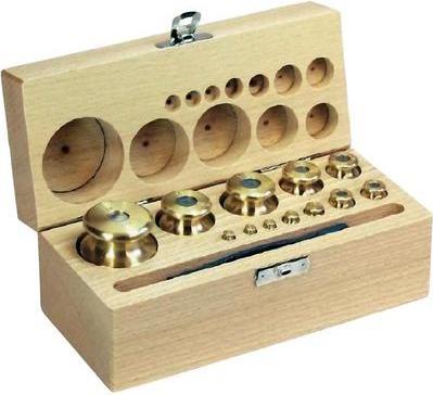 Kern 344-43 M1 Gewichtsatz, 1 g - 100 g Messing feingedreht, im Holzetui (344-43)