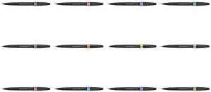 PentelArts Pinselstift Sign Pen Artist, schwarz feiner Pinselstift, mit Kunststoff-Faserspitze, Tinte auf - 1 Stück (SESF30C-AX)
