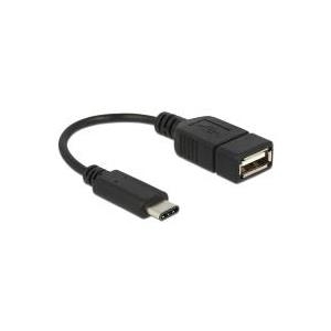 DeLOCK 65579 cavo USB USB 2.0 015 m USB C USB A Nero (DeLOCK USB-C adapter - 15 cm)