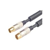 Professional Antennenkabel, High Quality, Koax St./Bu., mit Ferritkernen, 15,0 m Hochwertiges Antennenkabel mit ausgezeichneter Abschirmung, ideal bei HDTV und digitalem Kabelfernsehen (49990115H)
