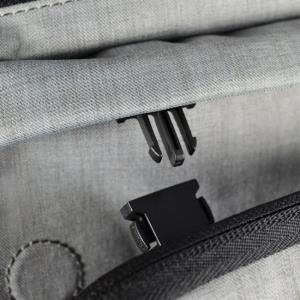 techair EVO Magnetic Laptop Messenger - Notebook-Tasche - 39.6 cm (15.6) - grau texturiert