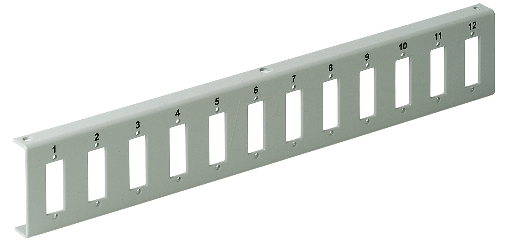 EFB-Elektronik GmbH Verteilerplatte 12 SC-Duplex für Miniwandverteiler 53605.1, Stahlblech 1.5 mmBefestigung der Verteilerplatte erfolgt durch 2 Kunststoff-Spreiznieten (53697.1) (53605.4)