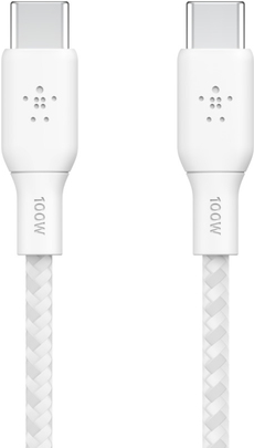 Belkin CAB014bt3MWH cavo USB 3 m USB 2.0 USB C Bianco (100W USB-C TO USB-C CABLE 3M WHITE)