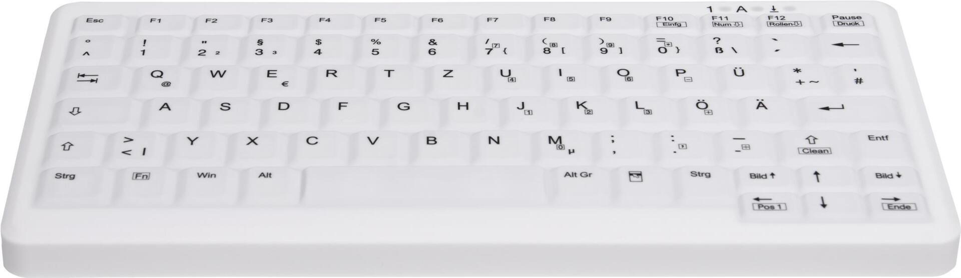 CHERRY AK-C4110 tastiera Medico RF Wireless QWERTZ Tedesco Bianco