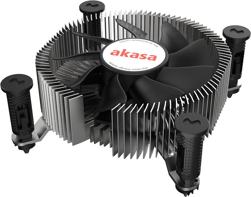 Akasa AK-CC6602HP01 Mini-ITX Aluminium Heatsink and Fan Intel 1700 Low Profile Ultra Quiet PWM Fan 73W TDP