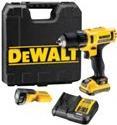 DeWALT DCD710D2F-QW - Bohrer/Schrauber - schnurlos - 2 Geschwindigkeiten - Bohrfutterschlüssel 10 mm - 24 N·m - 2 Akkus - 10,8 V (DCD710D2F-QW)