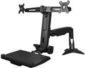 .com Sitz- / Steh Dual Monitor Arm - Für Zwei Monitore bis zu 61,00cm (24) - Dual Monitor Halterung - Sitz-/ Steh Workstation - Höhenverstellbar - Befestigungskit (Spannbefestigung für Tisch, Bodenplatte, Spalte, Durchführungsplatte, .com Sitz- / Steh Dual Monitor Arm - Für Zwei Monitore bis zu 61,00cm (24) - Dual Monitor Halterung - Sitz-/ Steh Workstation - Höhenverstellbar - Befestigungskit (Spannbefestigung für Tisch, Bodenplatte, Spalte, Durchführungsplatte,
