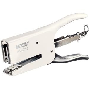 Rapid Heftzange Classic K1 Retro Coconut Kiss, weiß Heftleistung: 50 Blatt, Einlegetiefe: 56 mm, - 1 Stück (5000491)
