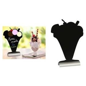 Securit Tischaufsteller SILHOUETTE Eis mit Kreideoberfläche, abnehmbarer Aluminium-Sockel, - 1 Stück (FBTA-Icecream)