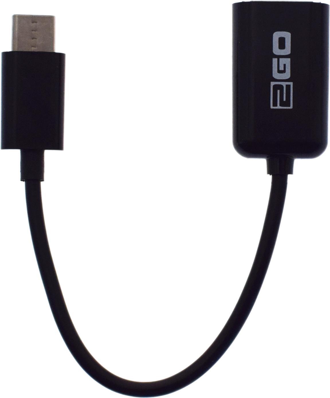 2GO 795815 Cavo USB 0145 m USB A USB C nero (795815)