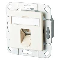 BTR Anschlussdose ISO/IEC Cat.6A E-DAT 1 Port UPK perlweiss (130C371101-I)