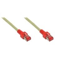 Alcasa 860C-H020R 2m Cat6 S/FTP (S-STP) Grau - Rot Netzwerkkabel (860C-H020R)