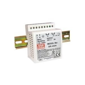 Korenix DR-4524 - Stromversorgung (DIN-Schienenmontage möglich) - Wechselstrom 115/230 V - 45 Watt (DR-4524)