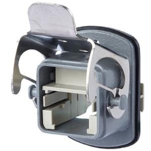 BTR E-DAT Industry IP67 V5 metal bulkhead Flanged housing - Anschlussabdeckung - Grau (1401063300ME)