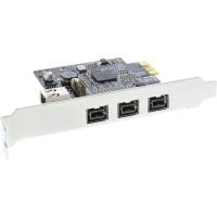 INLINE Schnittstellenkarte - FireWire 800/400 - 3x extern, 1x intern - PCI Express (76615I)