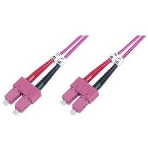 FO patch cord duplex SC to SCMM OM4 50/125 Dettagli tecnici Cavo Duplex Spina con giunto in ceramica Diametro del