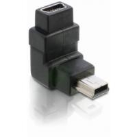 Adattatore Delock USB-B mini a 5 pin maschio/femmina angolato a 90°