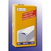 Avery 3438 - Permanenter Klebstoff - weiß - 168 x 44 mm 500 Etikett(en) (500 Bogen x 1) Frankieretiketten, permanent