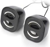 ednet 2.0 Multimedia Desktop Speakers - Lautsprecher - für PC - 6 Watt (Gesamt) - Schwarz, Anthrazit ednet 2.0 Multimedia Desktop Speakers - Lautsprecher - für PC - 6 Watt (Gesamt) - Schwarz, Anthrazit
