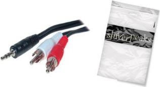 Cavo audio RCA 2 pieghe (St) - jack 3,5 mm 2,5 m *shiverpeaks* BASIC-S